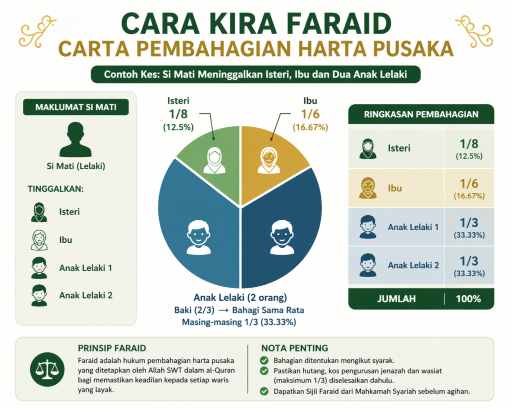 cara kira faraid