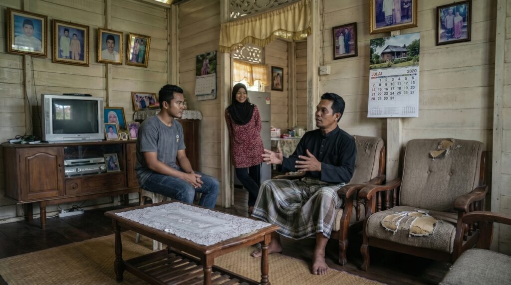 dia sedang berbincang dengan adik 202605061454