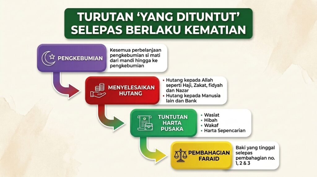 urus pusaka proses harta Islam Malaysia